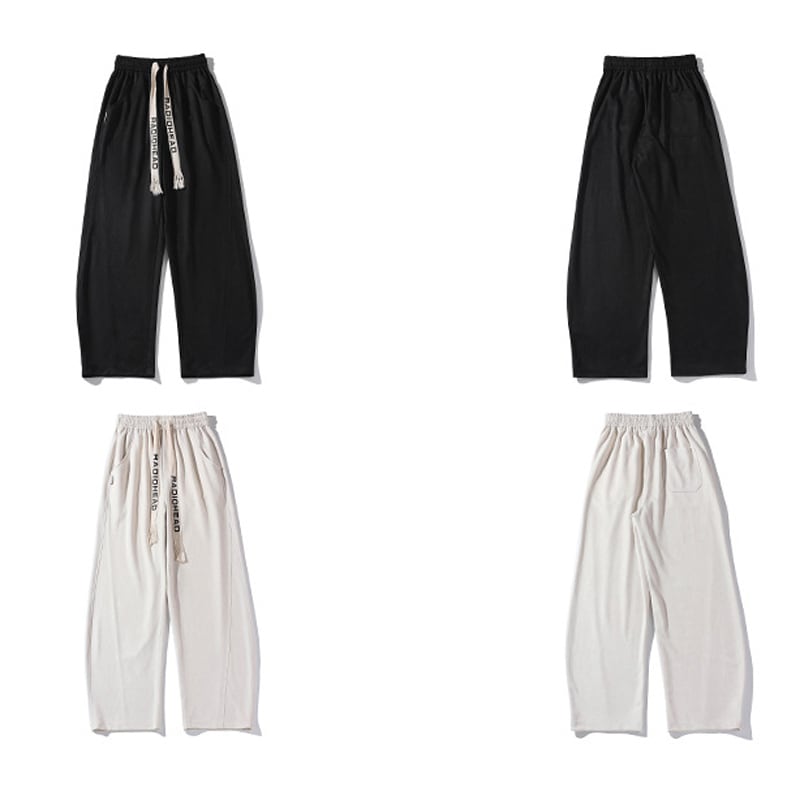 [BIGEMAN Series]★Casual Pants★ 2color Bottoms Pants Unisex Men's Large Size Black Beige