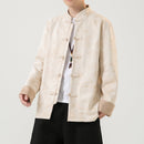 [JUNYI Series]★China style tops★ 5color outer shirt jacket suede unisex men's large size