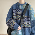 Load image into Gallery viewer, [PPG Series]★Sweater★ 3color Tops Unisex Men's Ethnic Black Apricot Blue
