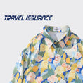 Load image into Gallery viewer, [TRAVEL ISSUANCE Series] ★Floral pattern shirt★ Long sleeve shirt tops, unisex, men's, yellow, blue, oil painting style, cute
