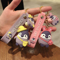 Load image into Gallery viewer, [MEIMEI Series]★Keychain★ 6 Types Penguin Decorations Accessories Couple Pink Ears Police Blue Hat Yellow Hat
