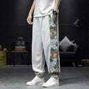 [Shu Han Ink Series]★China style pants★Casual pants 3color embroidery thin cool summer unisex black beige green