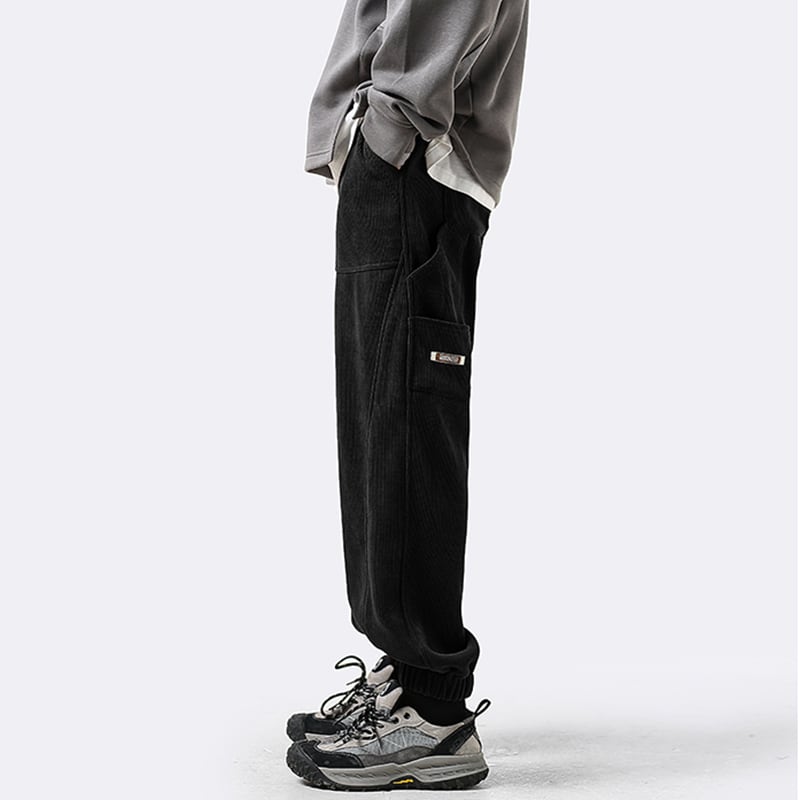 [PPG Series]★Casual pants★ 2color brushed lining bottoms pants unisex men's black coffee color