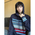 Load image into Gallery viewer, [NANSHI Series]★Parker★ 2color Knit Tops Knit Parka Unisex Men's Horizontal Striped Pattern
