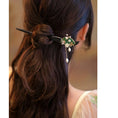 Load image into Gallery viewer, [Ma series] ★China style hair ornament★ 1 hairpin, ladies accessories, folding fan, sense green, improves temperament
