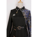 Load image into Gallery viewer, Manager recommended! [Dust Smoke Cloud Dream---Fightless City Series] ★China style dress★ With belt, long sleeves, switching, floral pattern, black, black, irregular, SML
