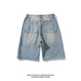 Load image into Gallery viewer, [BIGEMAN Series]★Denim shorts★Bottoms, short length pants, unisex, men's, large size, distressed finish
