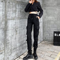 Load image into Gallery viewer, [MEITAO Series] ★Casual Pants★ Bottoms Black Autumn clothes Easy to match, slimming, stylish
