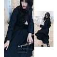 Load image into Gallery viewer, [Da Qinglong Shu Series] ★Chinese style dress★ Long length Chinese clothing Original Black Black Improves your temperament
