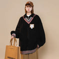 Load image into Gallery viewer, [Fujiiman Series]★Sweater★ 2color Tops Unisex Men's Faux Layered Black Beige
