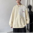 Load image into Gallery viewer, [Yurin Series] ★Tops★ 2color Casual Unisex Men's Color Switching Round Neck Easy to Match
