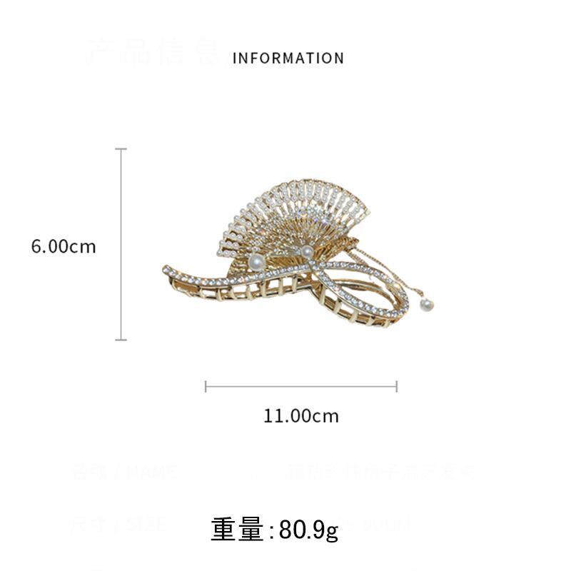 [Drejew Series]★Chinese style hair ornament★ Hair clip, ladies' accessory, folding fan, fringe, retro bun, gift for women