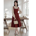 Load image into Gallery viewer, [Big orange series]★China style dress★ 3color fake layered beige blue red SML XL
