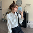 Load image into Gallery viewer, [Clothing SYJ Series] Shirt, Mini Length, Couple Clothes, Cheap, Cute, Long Sleeve, Plain, One Size Fits Most, White
