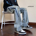 Load image into Gallery viewer, [YANDAN series]★Denim pants★ 3color bottoms pants unisex men's large size with design
