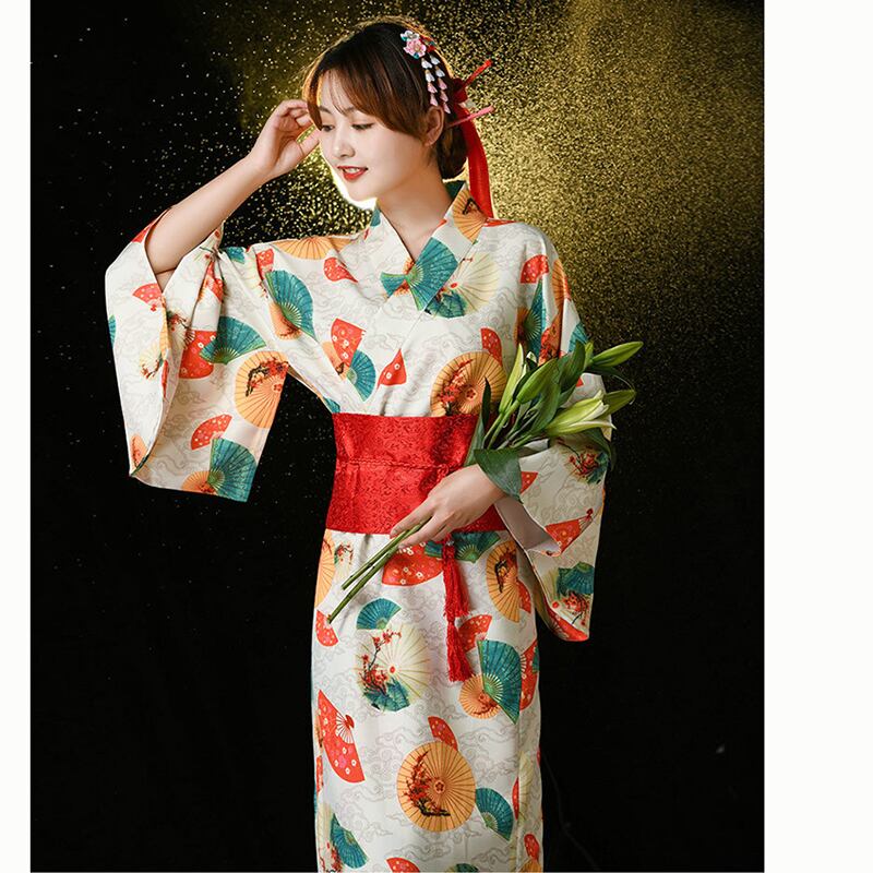 [Aoki Series]★Yukata★ 2 types Yukata Fireworks Festival Festival Women Japanese style Yukata only White Fan pattern