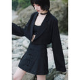 Load image into Gallery viewer, [Daiseiryusu Series] ★China Style Skirt★ Mini Skirt Sexy China Button Simple Black Black
