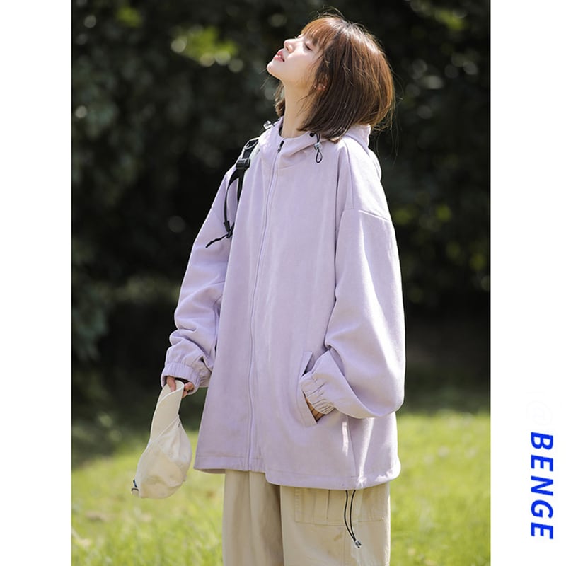 [BENGE Series]★Jacket★ 8color Outer Parka Unisex Men's Large Size Green Gray Black Purple