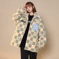 Load image into Gallery viewer, [Suikoishi Series] ★Winter Coat★ Cotton Coat Outerwear 3color Unisex Men's Checkered Pattern Loose
