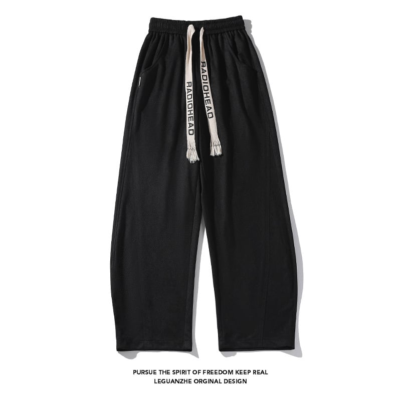 [BIGEMAN Series]★Casual Pants★ 2color Bottoms Pants Unisex Men's Large Size Black Beige