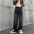 Load image into Gallery viewer, [PV Series]★Denim Pants★ 2color Bottoms Unisex Men's Large Size Pocket Blue Black
