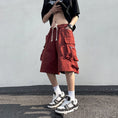 Load image into Gallery viewer, [PV Series] ★Shorts★ 2color Bottoms Casual Shorts Unisex Men's Black Red Easy to match
