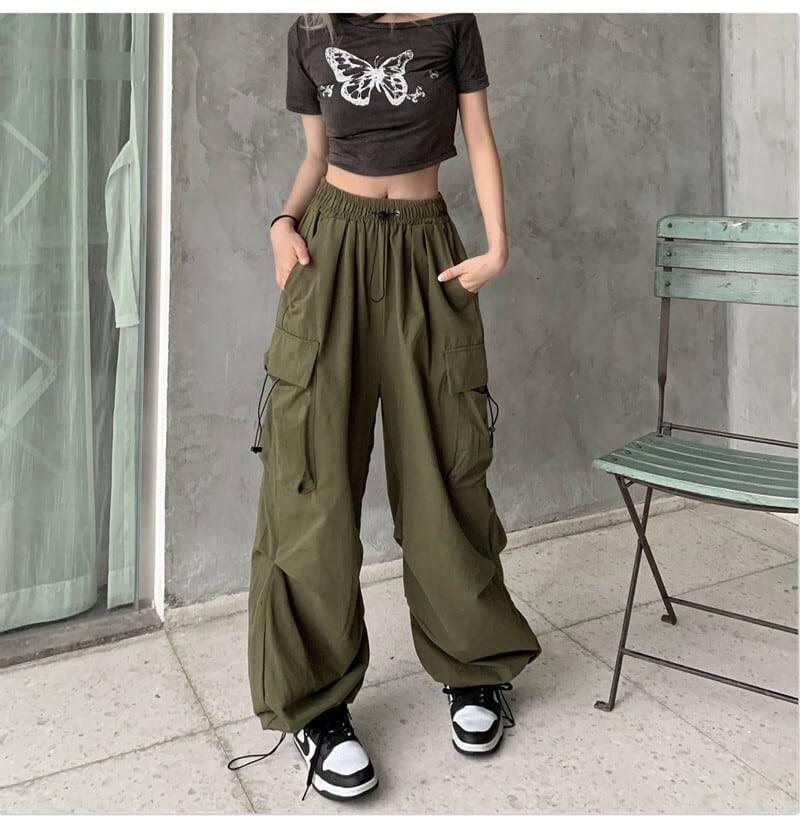 [Miyakoya Series]★Casual Pants★ Pants Bottoms 2 Colors Unisex Men's Green Black Black