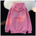 Load image into Gallery viewer, [Baraba series] ★Fleece-lined hoodie★ 2color tops unisex men's devil black pink SML XL
