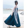 Load image into Gallery viewer, [Daiseiryusu Series] ★China style dress★ Hanging dress Plain Simple Long Length Original Blue Blue
