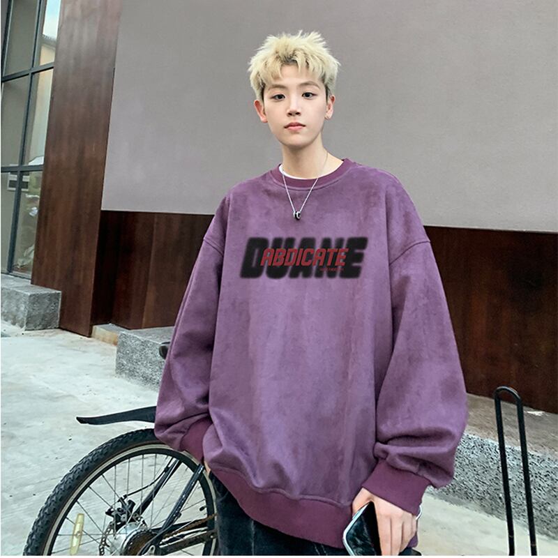 [NANSHI series] ★Tops★ 4color sweatshirt long sleeve unisex men's black purple beige red