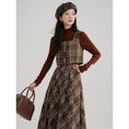 Load image into Gallery viewer, [Kiyi series]★Setup★Checked pattern vest + checked pattern skirt Retro cute Daterasha
