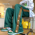 Load image into Gallery viewer, [Ushiomiomi Series] ★Casual Pants★ 2color Pants Bottoms Beige Green Slimming Large Size
