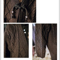 Load image into Gallery viewer, [Kokaishan --- Wakagi Gin Series] ★China style coat★ Cardigan long length knit outerwear
