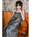 Load image into Gallery viewer, [Kokaisha --- Kyoka Suigetsu Series] ★China style dress★ Hanging dress, print, long length, slimming appearance
