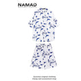 Load image into Gallery viewer, [NAMAD Series]★Setup★ 2-piece set Hawaii Aloha shirt Shirt + shorts Unisex Men's Cartoon White
