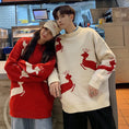 Load image into Gallery viewer, [CNCN Series]★Sweater★ 3color Tops Christmas New Year Deer Unisex Men's Red Black Beige
