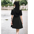 Load image into Gallery viewer, [Kokaisha---Dark Series]★China style dress★ Off-the-shoulder short length slimming original black black SML date
