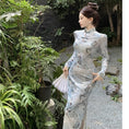 Load image into Gallery viewer, [NANA Series]★Cheongsam dress★ Dress, velvet, long length, slimming, improving temperament, sexy
