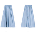 Load image into Gallery viewer, [Shirasu Series] ★Skirt★ Bottoms 2color Elastic Waist Plain Ladies Date Improves Temperament Easy to Match Simple Blue Pink
