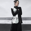 Load image into Gallery viewer, [Da Qinglong Shu Series] ★China style outerwear★ Bamboo bamboo pattern velvet blazer Chinese clothing color scheme black black
