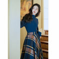 Load image into Gallery viewer, [reasure Island Series]★Setup★ 2-piece set knit tops plaid skirt retro
