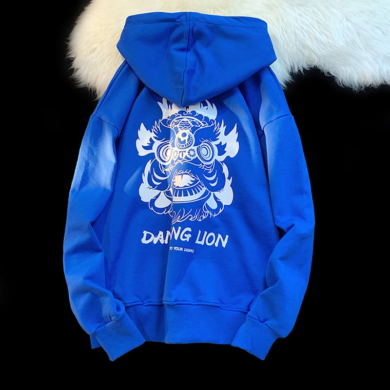 [XINGSHI Series]★China style hoodie★ 5color tops unisex men's cute white gray black blue pink