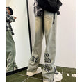 Load image into Gallery viewer, [QISHE Series] ★Denim Pants★ Bottoms Pants Unisex Men's Alphabet Slimming Fashion
