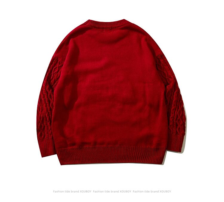 [51XIHA Series]★Sweater★ 3color Tops Christmas New Year Unisex Men's Red Black White