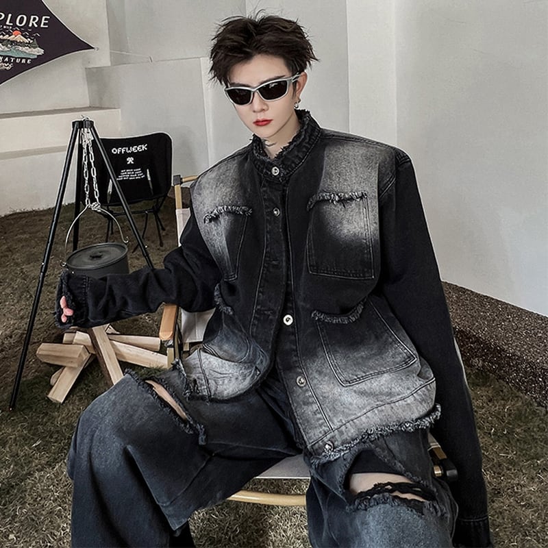 [Illustrated series]★Setup★ 2color jacket + trousers 2-piece set Unisex Men's Fashion Spring Clothes