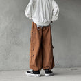 Load image into Gallery viewer, [Miyakoya Series]★Casual Pants★ 3color Brown or Green or Black Pants Bottoms Wide Pants Gaucho Pants
