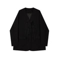 Load image into Gallery viewer, [LHSEN Series] ★China style outerwear★ Blazer China buttons Easy to match Chinese clothes Black Black
