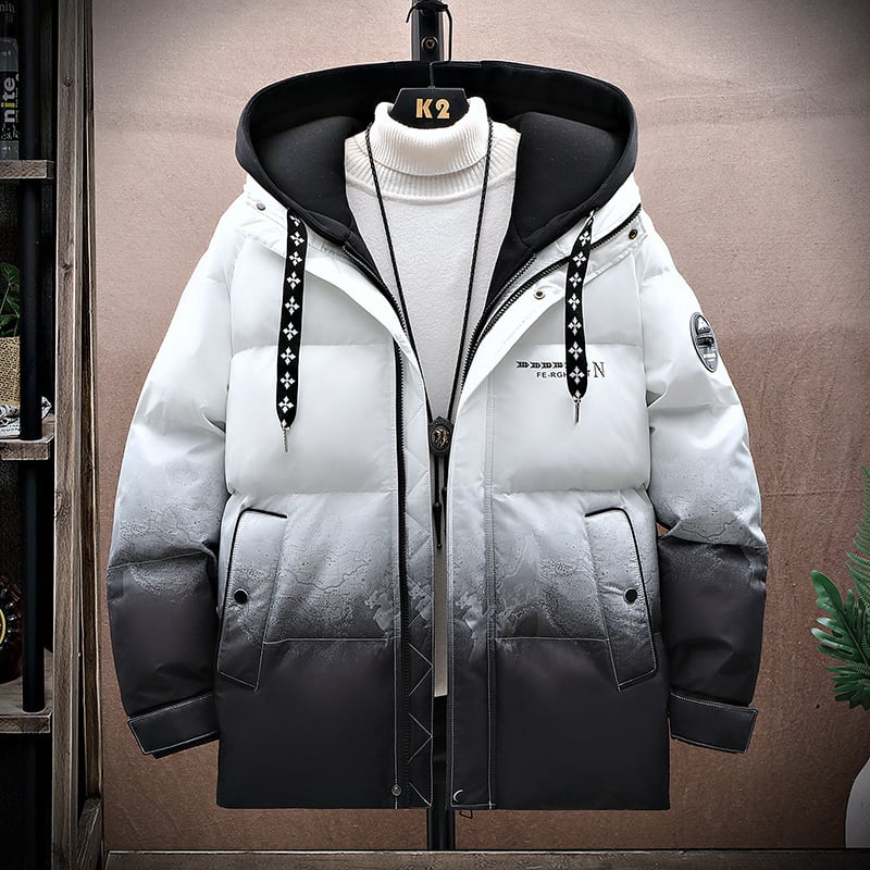 [ZBH Series]★Down Coat★ 5color 90% Down Gradient Winter Coat Warm Thick Unisex Men's Large Size