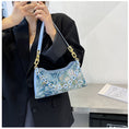 Load image into Gallery viewer, [ANDCICI Series] ★China style bag★ Oil painting style 2color floral pattern cute date commuting OL office blue green
