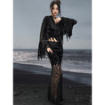 Load image into Gallery viewer, [Daiseiryusu Series] ★China style skirt★ Bottoms velvet lace switching original black black sexy
